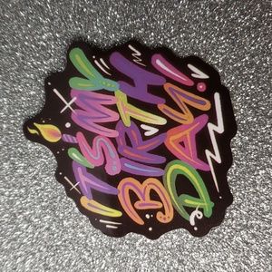 PROVERB WATERPOOF Sticker Quote Birthday